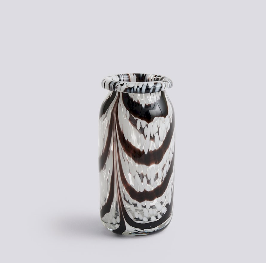 HAY - Vase SPLASH Roll Neck XS Coffee White