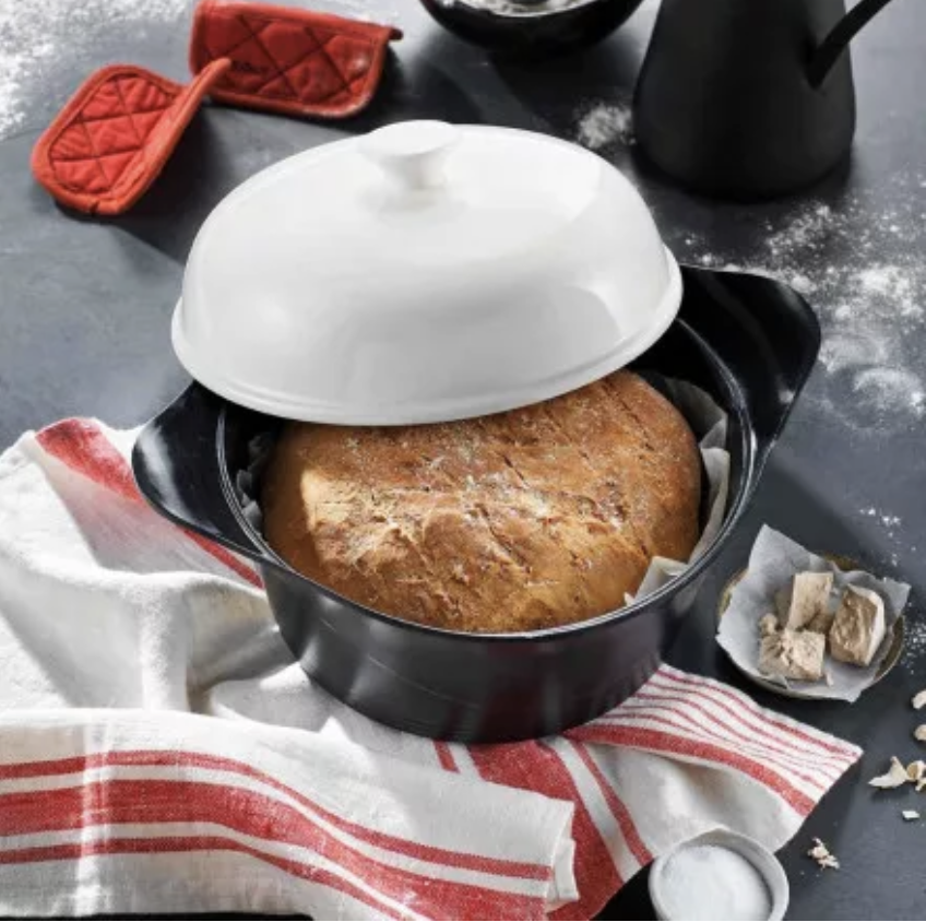 COOKUT - L'incroyable DÔME/CLOCHE À PAIN blanc pour Cocotte 24cm