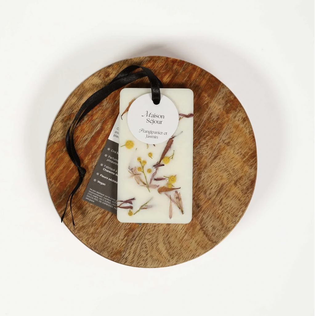 MAISON SEJOUR - Carte Florale parfumée Frangipanier & Jasmin
