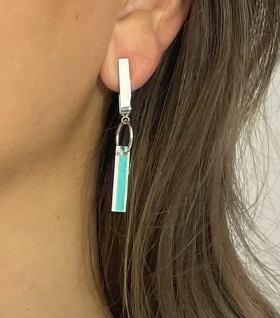 Tellmee - Boucle d'Oreille LINE S Irisé (Différents coloris)