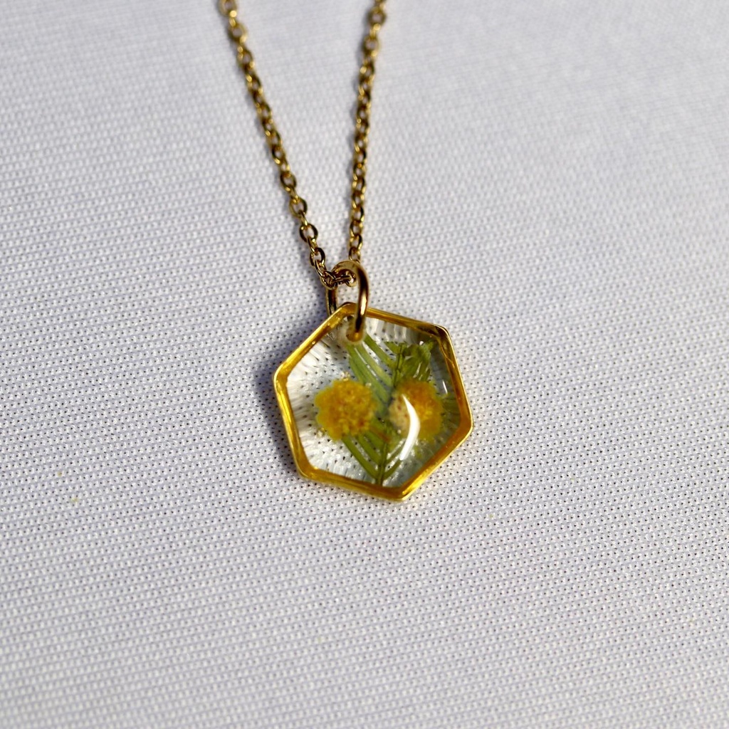 OXALIS - Collier MIMOSA HEXAGONE