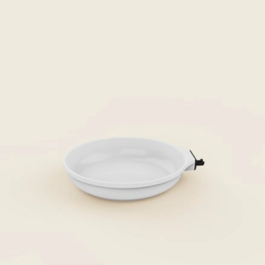 COOKUT - L'incroyable POELE 24cm poignée AMOVIBLE (poignée non-inclue) (Blanc)