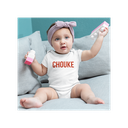 BELGE UNE FOIS - Body Bébé CHOUKE Blanc/Rouge