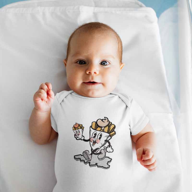 BELGE UNE FOIS - Body Bébé HAPPY FRIES