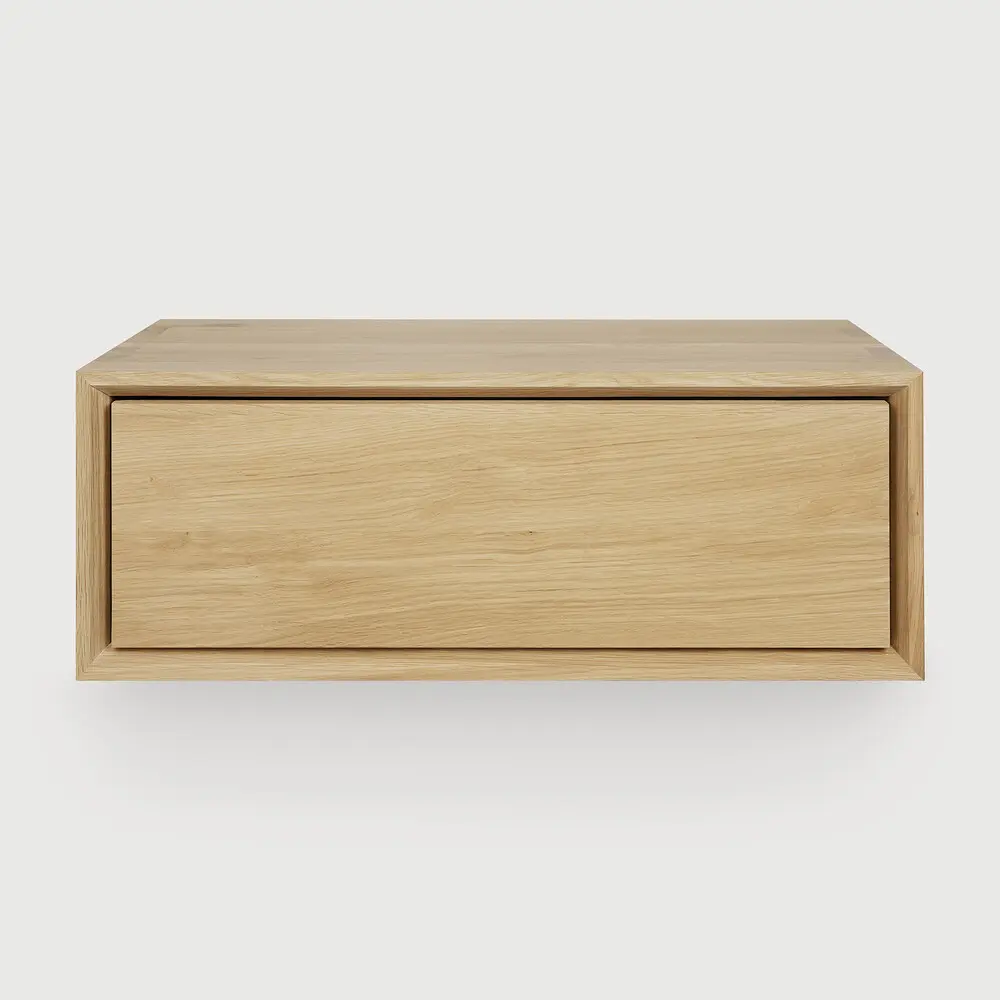 ETHNICRAFT - NORDIC II Table de chevet suspendue 57x40xH21cm CHÊNE naturel