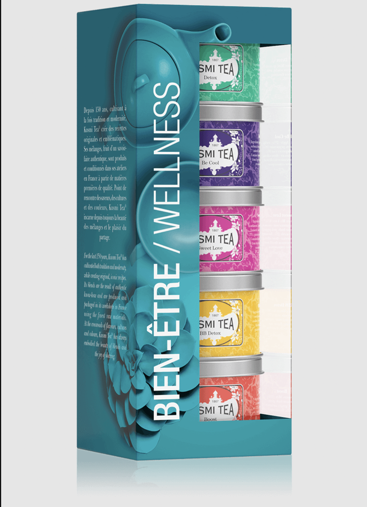KUSMI TEA - Coffret 5x98gr "LES BIEN ÊTRE" 