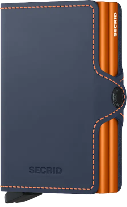 SECRID - TwinWallet MATTE Nigth blue-orange