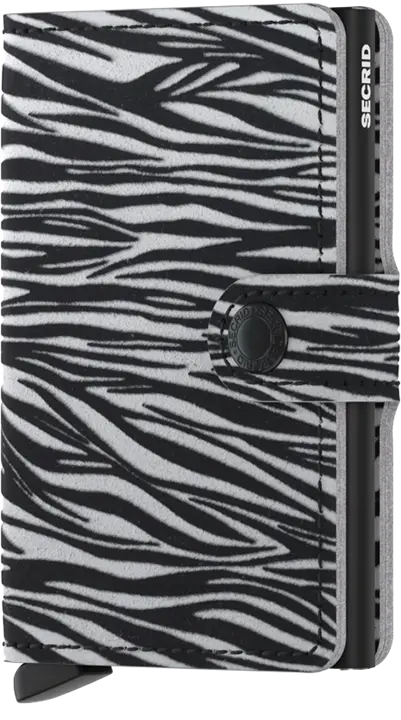 SECRID - MiniWallet Zebra Ligth Grey