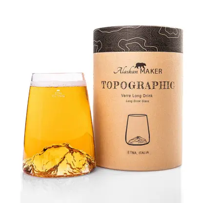 ALASKAN MAKER - Verre Long drink TOPOGRAPHIC : Etna