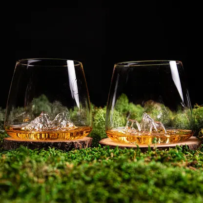 ALASKAN MAKER - Set de 2 verres Topographic : Tre cime & Monte Rosa