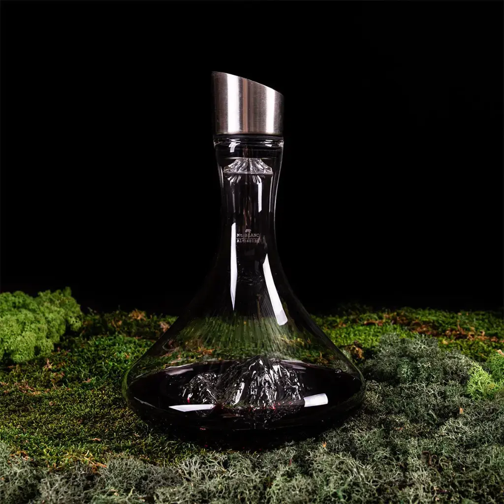 [TOPO-C-B] ALASKAN MAKER - Carafe à décanter TOPOGRAPHIC  : Mont blanc