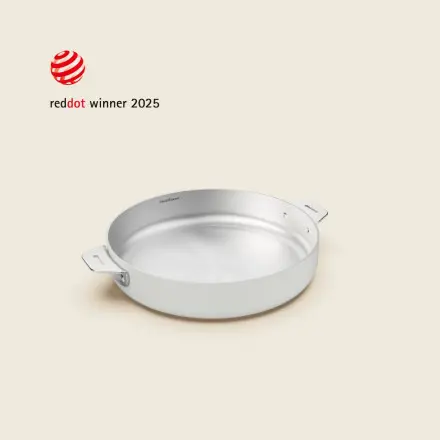 COOKUT - La Merveilleuse POELE 24cm INOX poignée amovible (poignée non-incluse)