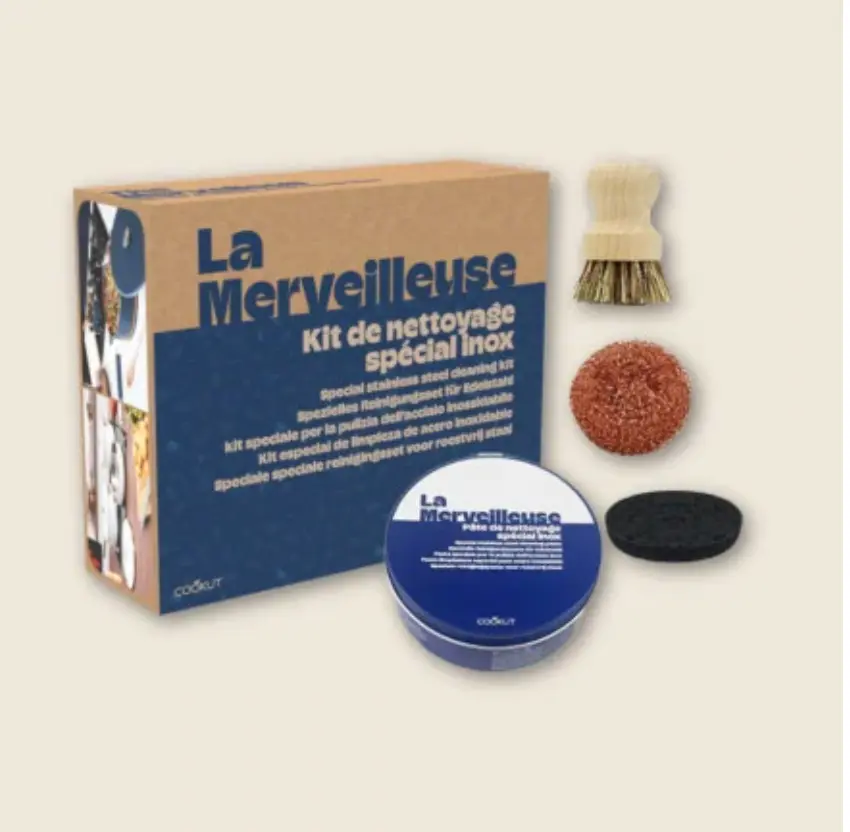 [MERKIT-0325] COOKUT - Kit d'entretien pour l'inox MERVEILLEUSE