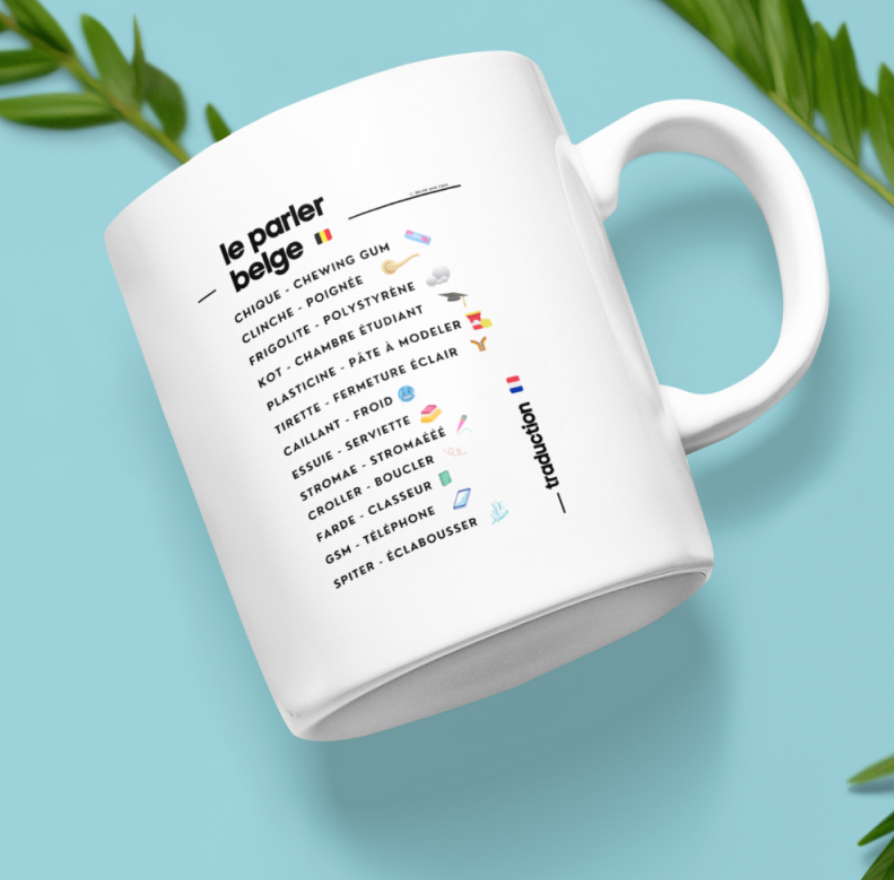 BELGE UNE FOIS - Mug "le parler belge"