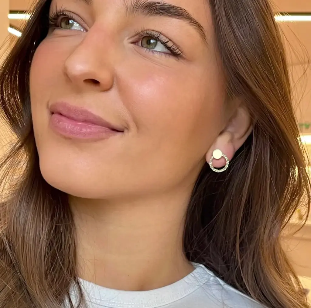 TELLMEE - Boucle d'Oreille SATURNE MINI PAILLETTES (Différents coloris) 