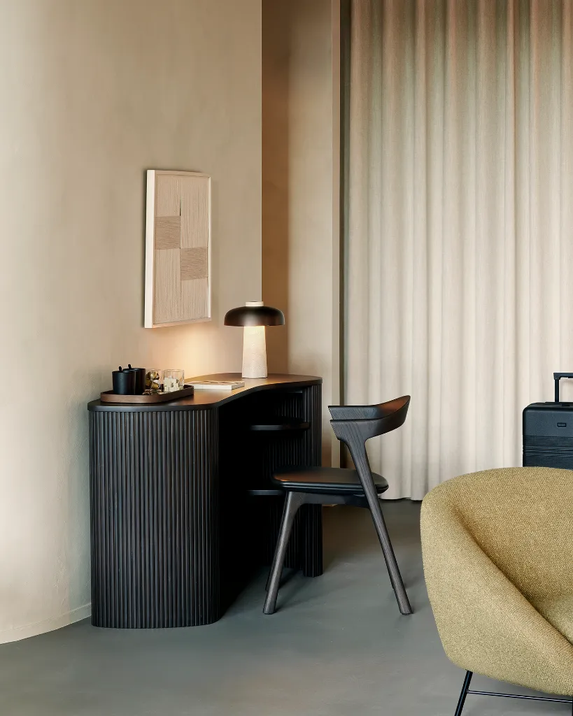 ETHNICRAFT - ROLLER MAX Bureau Acajou brun foncé