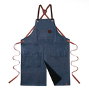 ALASKAN MAKER - Tablier fendu en Toile waxée N°690  Bleu Marine