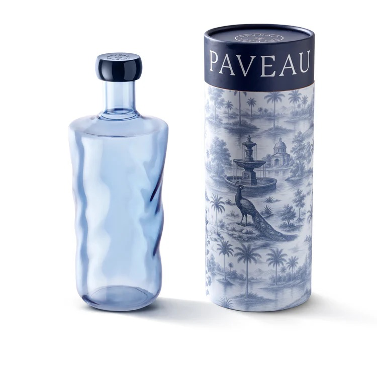 PAVEAU - Carafe SWIRL Midnight Bottle 1,25L (Bleu foncé)