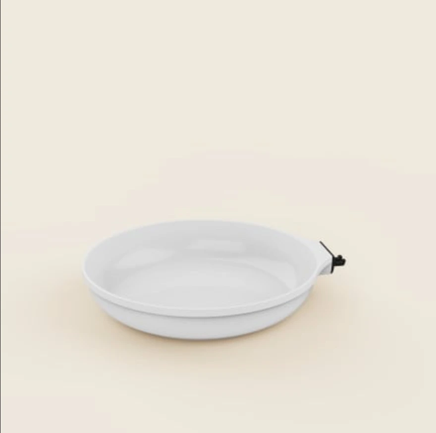 COOKUT - L'incroyable POELE 28cm poignée AMOVIBLE (poignée non-inclue) (Blanc)