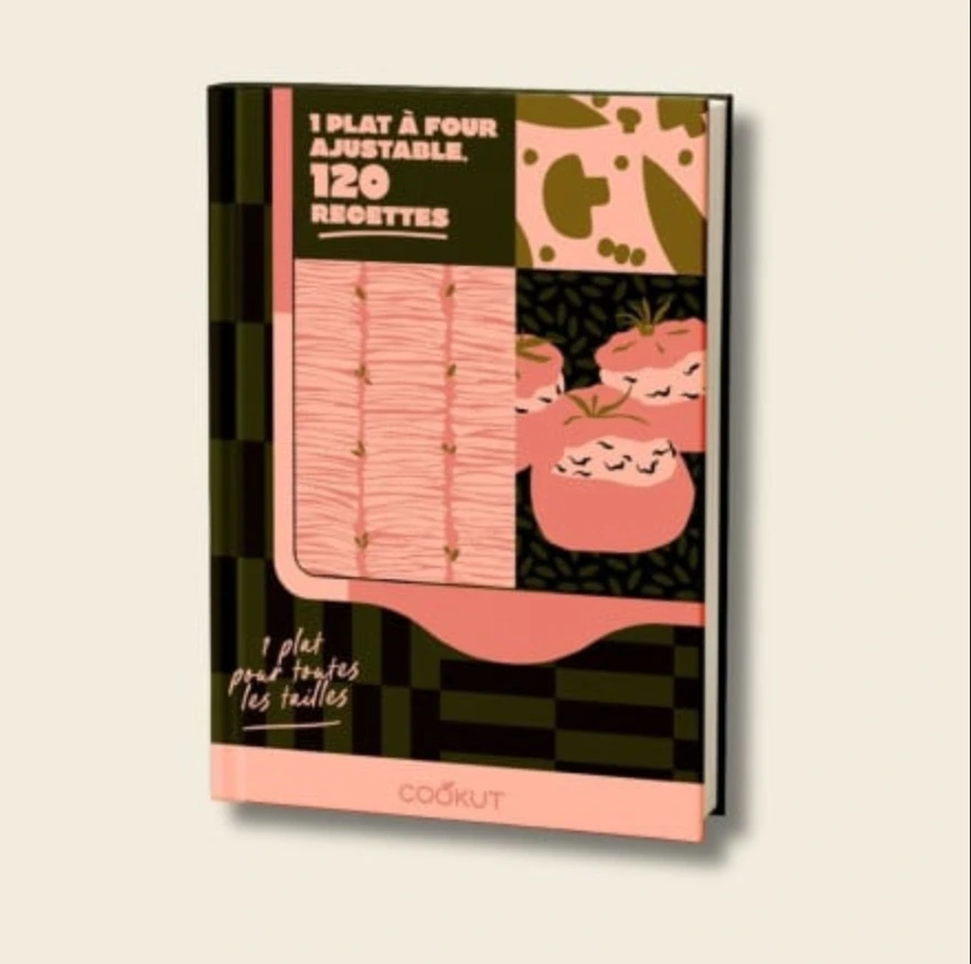 COOKUT - Livre de 120 recettes L'INCROYABLE PLAT A FOUR AJUSTABLE