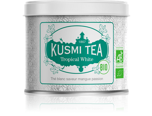 KUSMI TEA - TROPICAL WHITE Bio Thé blanc (boite 90g)
