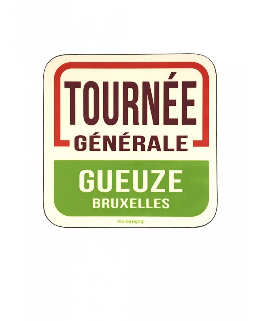 MP DESIGN - Sous bock MAT "Tournée Générale"