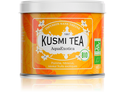 KUSMI TEA - AQUA EXOTICA Bio infusion de fruits (boite 100g)