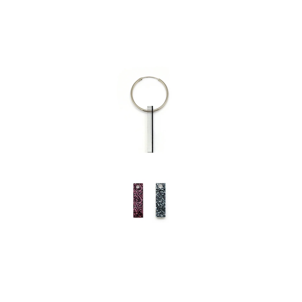 TELLMEE - Accessoire de Boucle d'Oreille TIKA BARRETTE  XS paillettes (Différents coloris)