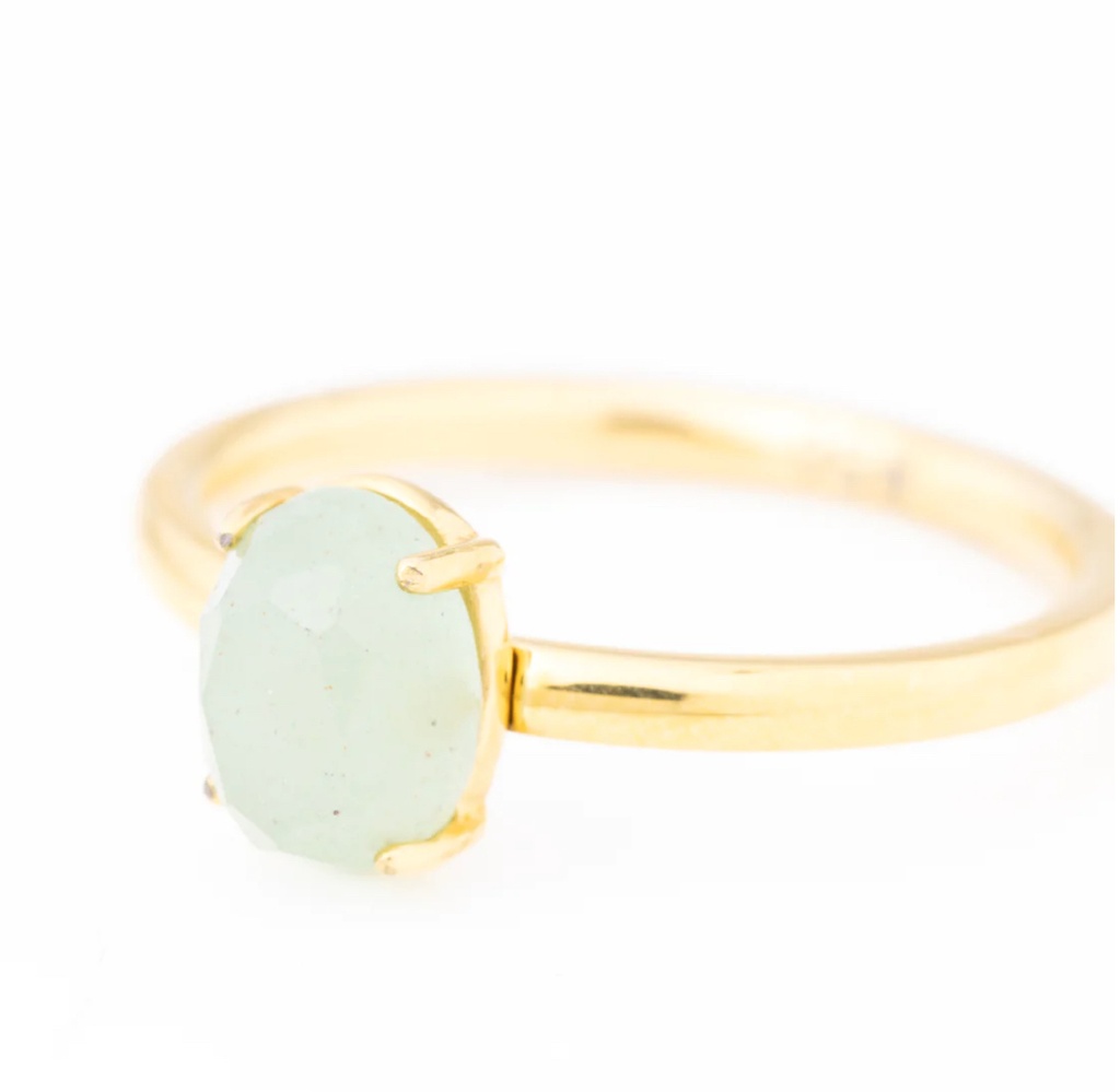 DIDYMA - Bague DELPHI Green (GREEN AVENTURINE)