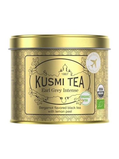 KUSMI TEA - EARL GREY INTENSE TRAVEL Bio Thé noir (boite 100g)