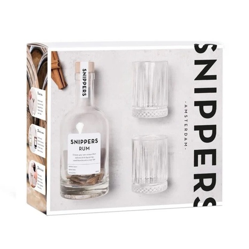 SNIPPERS - Coffert Rum avec 2 verres Original Gift pack