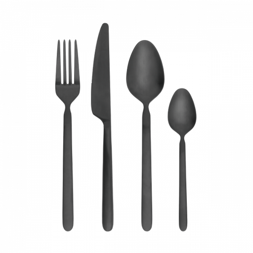 [64195] BLOMUS - STELLA Set de couverts Noir (16 pièces)