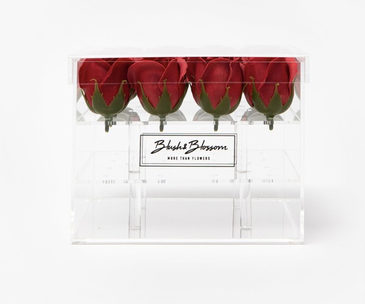 BLUSH & BLOSSOM - Coffret de Fleurs de savon CLEAR 16-Roses (Différents coloris)