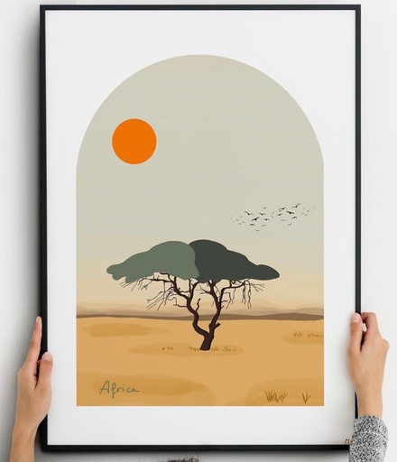 Caraboutcha - Poster AFRICA 50x70 + cadre