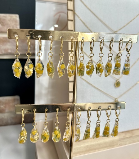 OXALIS - Boucles d'oreilles MIMOSA SMALL
