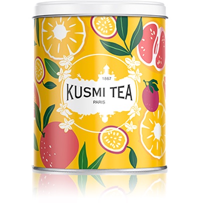 KUSMI TEA - Boîte de conservation à thé MOTIF BB DETOX (à recharger de 300g)