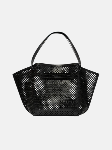 CLIO GOLDBRENNER - Sac FLORA Perfo Croco Black/Navy