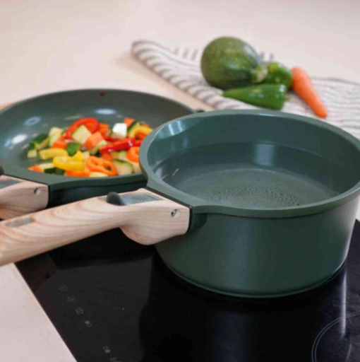 COOKUT - L'incroyable POELON CASSEROLE 20 cm poignée AMOVIBLE (anse non-inclus)