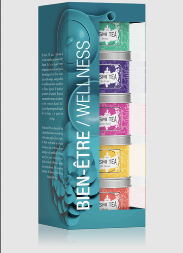 KUSMI TEA - Coffret 5x98gr "LES BIEN ÊTRE" 