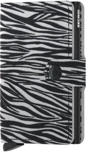 SECRID - MiniWallet Zebra Ligth Grey