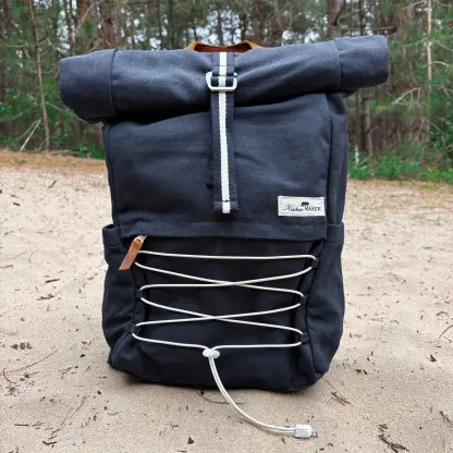 ALASKAN MAKER - Sac à dos Roll-top ecoresponsable KENAÏ Bleu marine