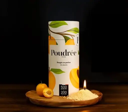 POUDREE PARIS - Recharge Parfumée de Bougie 500gr MIRABELLE