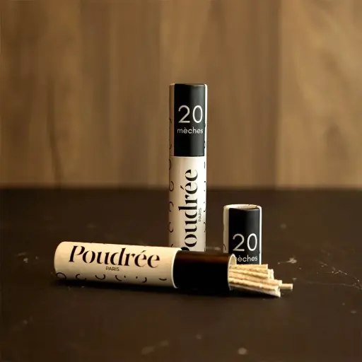 POUDREE PARIS - Pack de 20 mèches  pour Bougie en perles 