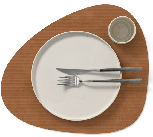 LINDDNA - Set de table CURVE L CORDUROY Nature
