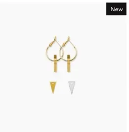 TELLMEE - Accessoire de Boucle d'Oreille TIKA TRIOS Mini (Différents coloris)