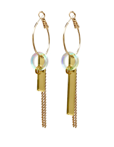 TELLMEE - Boucles d'Oreille TIKA Compo Eclipse Doré